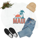 Maui, Hawaii Sweatshirt - Unisex Retro Palm Tree Crewneck Maui Sweatshirt-17