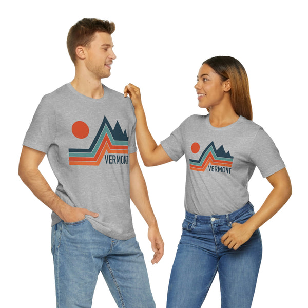 Vermont T-Shirt - Retro Mountain Unisex Vermont Shirt