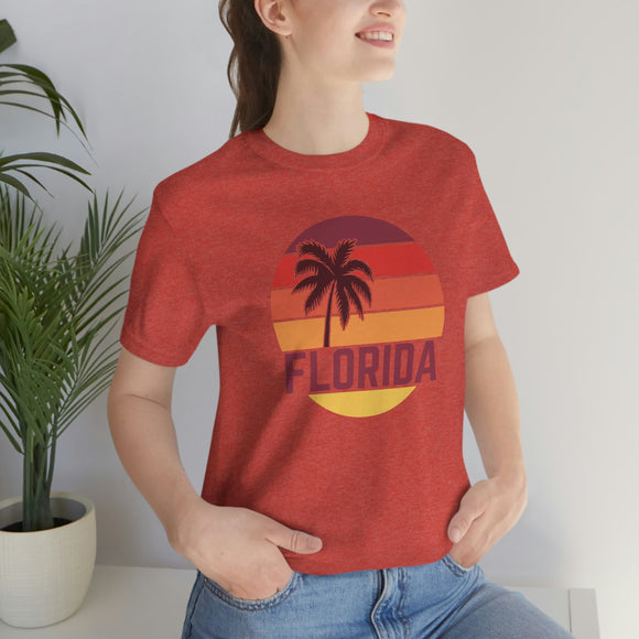 Florida T-Shirt - Retro Palm Tree Unisex Florida Shirt