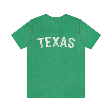 Buy heather-kelly Texas T-Shirt - Paint Text Unisex Texas Shirt