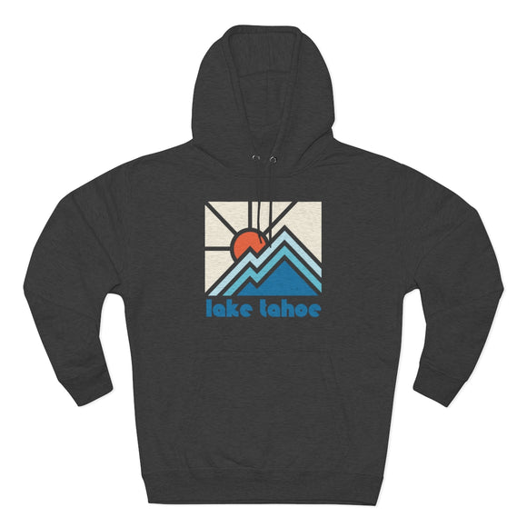 Premium Lake Tahoe, California Hoodie - Min Mountain Unisex Sweatshirt
