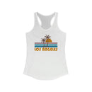 Los Angeles, California Women's Tank - Retro Palm Tree Women's Racerback Los Angeles Tank Top-1