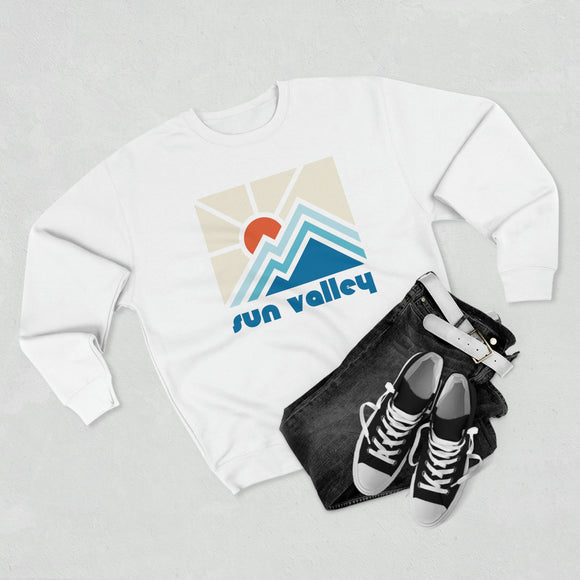 Premium Sun Valley, Idaho Crewneck Sweatshirt - Retro Unisex Sweatshirt