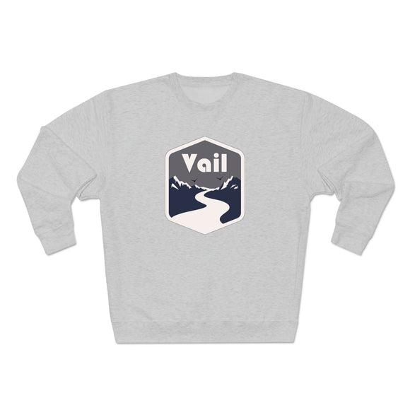 Premium Vail, Colorado Crewneck Sweatshirt - Retro Unisex Sweatshirt