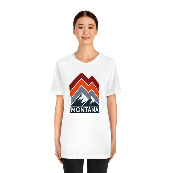 Montana T-Shirt - Retro Mountain Unisex Montana Shirt