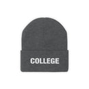 College Beanie - Adult Embroidered College Knit Hat-5