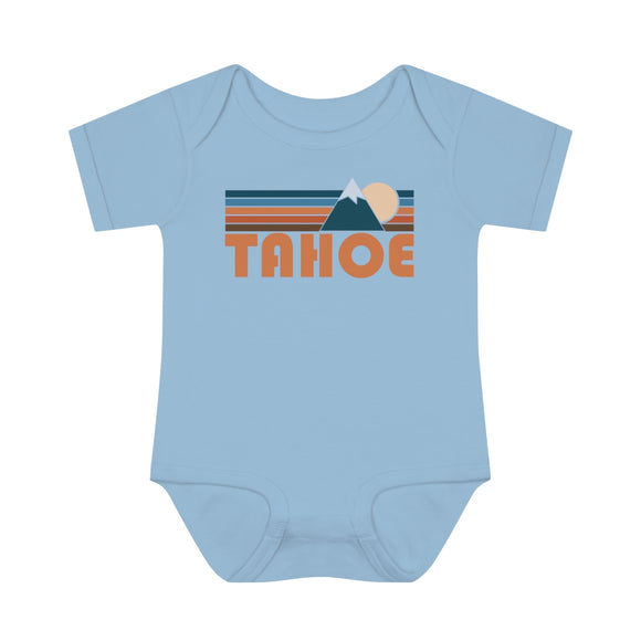 Tahoe Baby Bodysuit - Retro Mountain Tahoe, California Baby Bodysuit