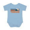 Tahoe Baby Bodysuit - Retro Mountain Tahoe, California Baby Bodysuit