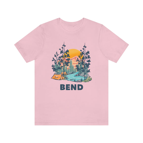 Bend, Oregon T-Shirt - Mountain Illustration Bend Washington Shirt