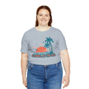 Carmel-by-the-Sea, California T-Shirt - Retro Palm Tree & Beach Unisex Carmel-by-the-Sea Shirt-67