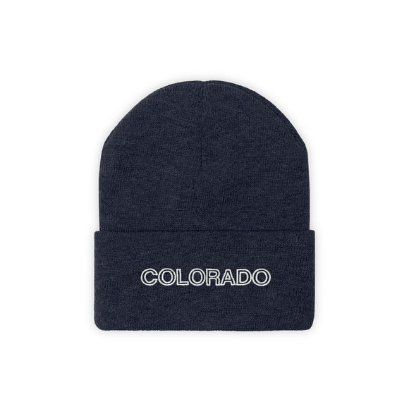 Colorado Beanie - Adult Embroidered Colorado Knit Hat