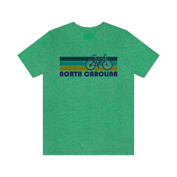 Buy heather-kelly North Carolina T-Shirt - Retro Mountain Bike Adult Unisex North Carolina T Shirt
