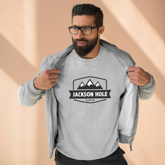 Premium Jackson Hole, Wyoming Crewneck Sweatshirt - Retro Unisex Sweatshirt