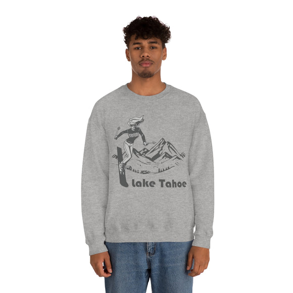 Lake Tahoe, California Sweatshirt - Vintage Style Ski Unisex