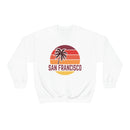 San Francisco, California Sweatshirt - Unisex Retro Palm Tree Crewneck San Francisco Sweatshirt-1