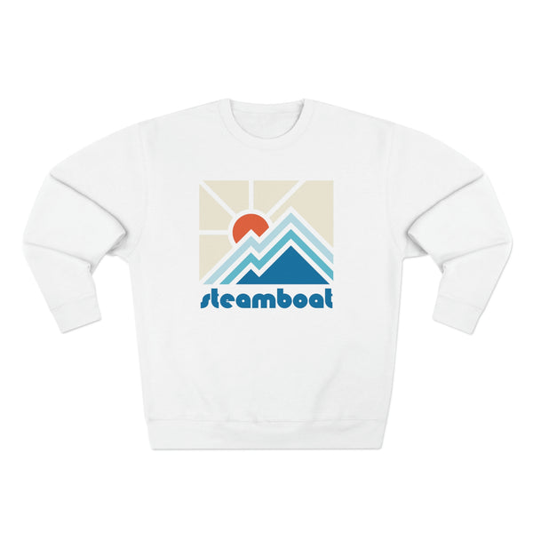 Premium Steamboat, Colorado Crewneck Sweatshirt - Retro Unisex Sweatshirt