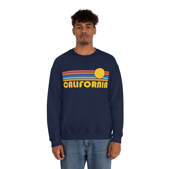 California Sweatshirt - Retro Sunrise Unisex