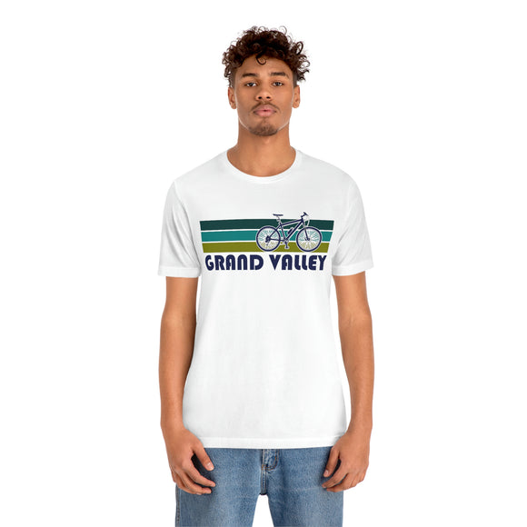 Grand Valley T-Shirt - Retro Mountain Bike Adult Unisex Grand Valley, Colorado T Shirt
