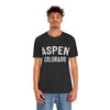 Aspen, Colorado Shirt - Paint Text Unisex Aspen T-Shirt