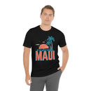 Maui, Hawaii T-Shirt - Retro Palm Tree & Beach Unisex Maui Shirt-14