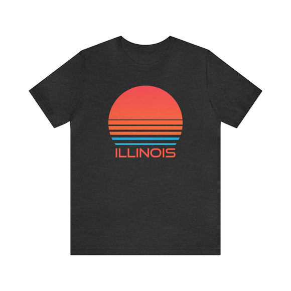 Illinois T-Shirt - Retro 80s Unisex Illinois Shirt