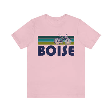 Buy pink Boise T-Shirt - Retro Mountain Bike Adult Unisex Boise, Idaho T Shirt