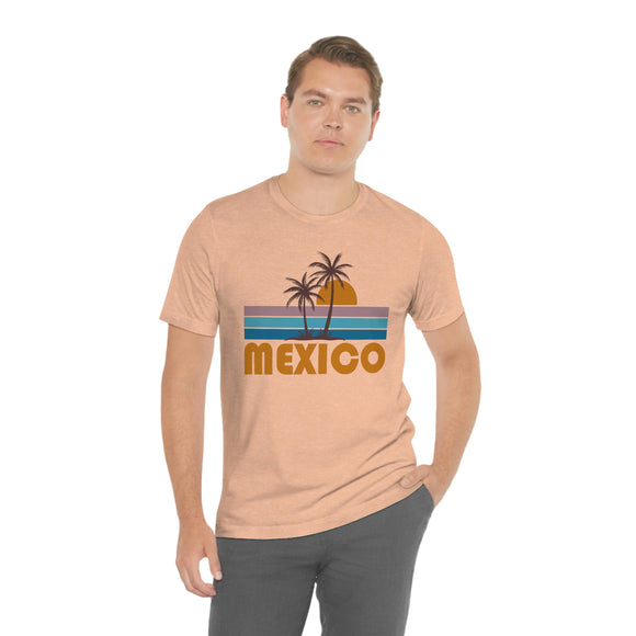 Mexico T-Shirt - Retro Palm Tree Unisex Mexico Shirt
