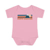 North Carolina Baby Bodysuit - Retro Mountain North Carolina Baby Bodysuit