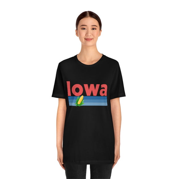 Iowa T-Shirt - Retro Corn Unisex Iowa Shirt