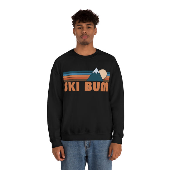 Ski Bum Sweatshirt - Retro Mountain Unisex