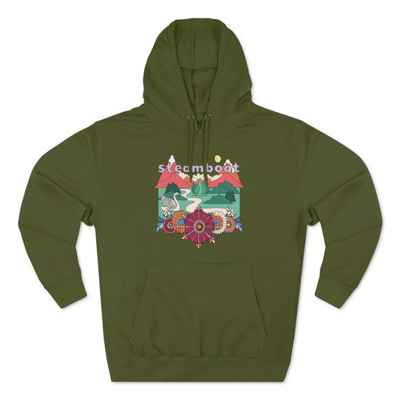 Premium Steamboat, Colorado Hoodie - Boho Unisex Sweatshirt
