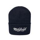 Maryland Beanie - Adult Hand Lettered Embroidered Maryland Knit Hat-2
