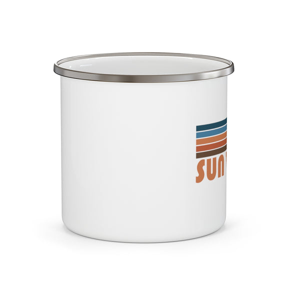 Sun Valley, Idaho Camp Mug - Retro Mountain Enamel Campfire Sun Valley Mug