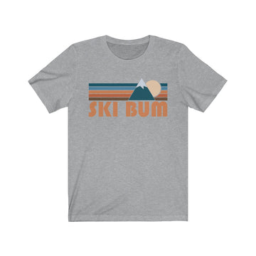 Buy athletic-heather Ski Bum T-Shirt - Retro Mountain Adult Unisex Ski Bum T Shirt