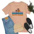 Jekyll Island, Georgia T-Shirt - Retro Palm Tree Unisex Jekyll Island Shirt-7