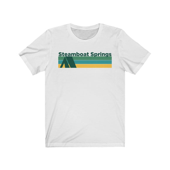Steamboat Springs, Colorado T-Shirt - Retro Camping Adult Unisex Steamboat Springs T Shirt