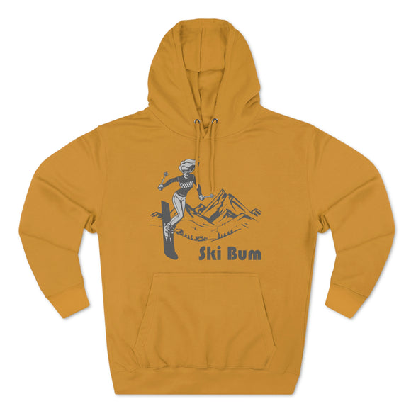 Premium Ski Bum Hoodie - Retro Unisex Sweatshirt