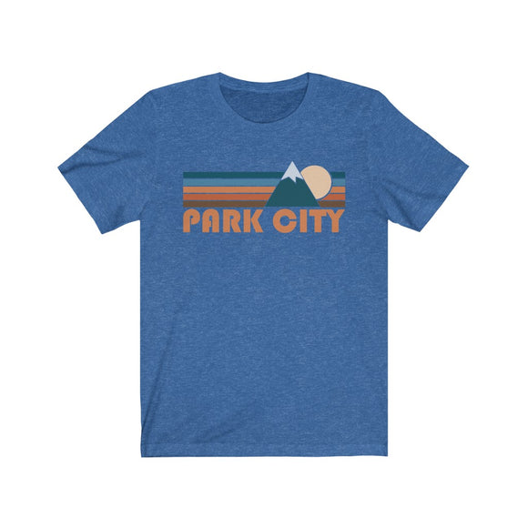 Park City, Utah T-Shirt - Retro Mountain Adult Unisex Park City T Shirt