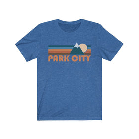 Park City, Utah T-Shirt - Retro Mountain Adult Unisex Park City T Shirt