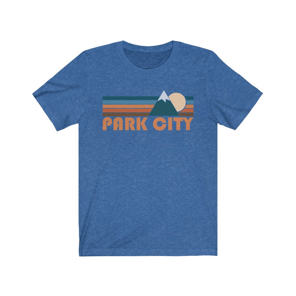 Park City, Utah T-Shirt - Retro Mountain Adult Unisex Park City T Shirt