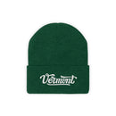 Vermont Beanie - Adult Hand Lettered Embroidered Vermont Knit Hat-5