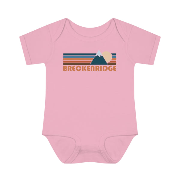 Breckenridge Baby Bodysuit - Retro Mountain Breckenridge, Colorado Baby Bodysuit