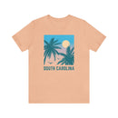 South Carolina T-Shirt - Retro Palm Tree & Beach Unisex South Carolina Shirt-37