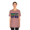 Utah T-Shirt - Retro Mountain Bike Adult Unisex Utah T Shirt