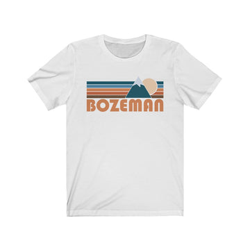 Bozeman, Montana T-Shirt - Retro Mountain Adult Unisex Bozeman T Shirt - 0
