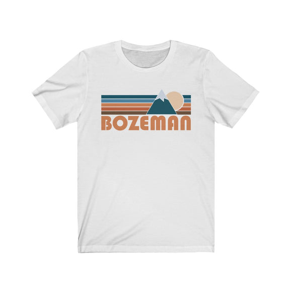 Bozeman, Montana T-Shirt - Retro Mountain Adult Unisex Bozeman T Shirt