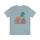 Tulum, Mexico T-Shirt - Retro Palm Tree & Beach Unisex Tulum Shirt-33