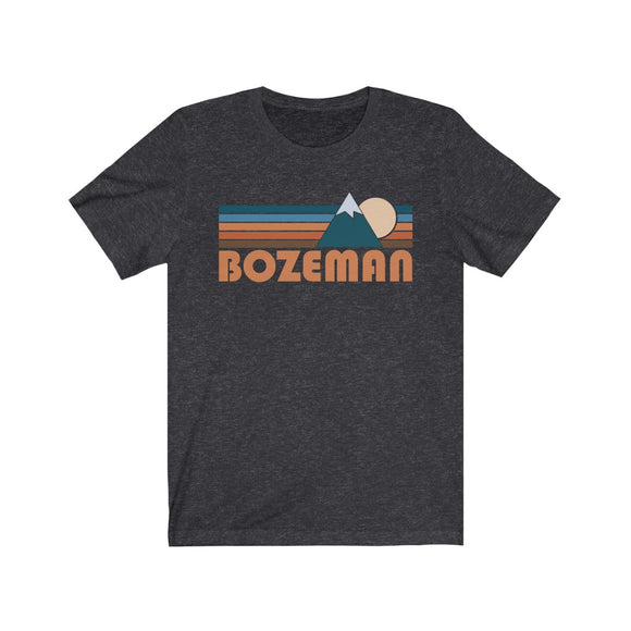 Bozeman, Montana T-Shirt - Retro Mountain Adult Unisex Bozeman T Shirt