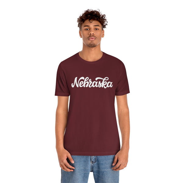 Nebraska T-Shirt - Hand Lettered Unisex Nebraska Shirt