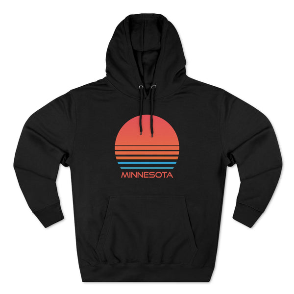 Premium Minnesota Hoodie - Retro 80s Unisex Sweatshirt